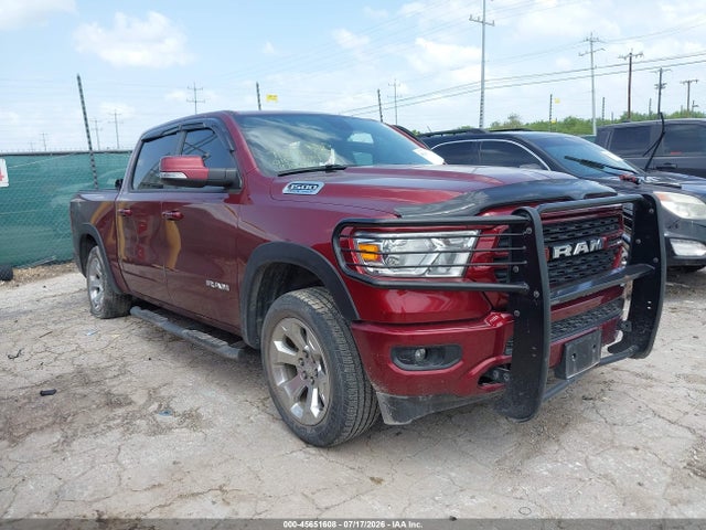 45651608 :رقم المزاد ، 1C6SRFFTXNN478284 vin ، 2022 Ram 1500 Lone Star  4x4 5'7 Box مزاد بيع