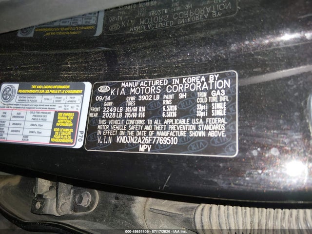 KIA Soul 2015 KNDJN2A26F7769510 Image 9