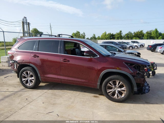 Продажа на аукционе авто 2015 Toyota Highlander Xle V6, vin: 5TDKKRFH2FS115810, номер лота: 45651870
