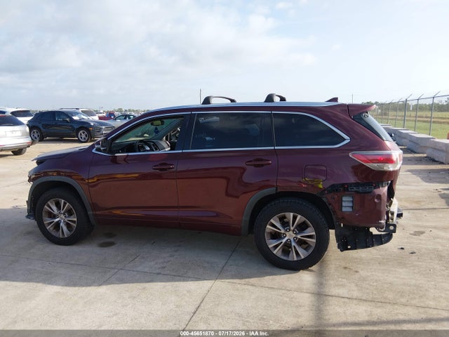 Продажа на аукционе авто 2015 Toyota Highlander Xle V6, vin: 5TDKKRFH2FS115810, номер лота: 45651870