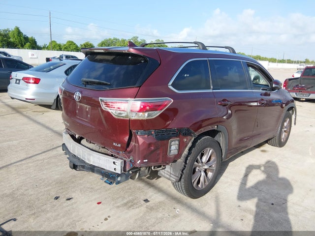 Продажа на аукционе авто 2015 Toyota Highlander Xle V6, vin: 5TDKKRFH2FS115810, номер лота: 45651870