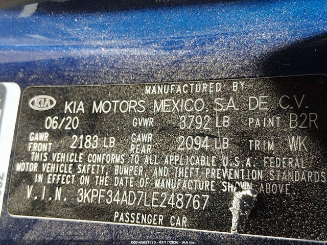 KIA Forte Gt-line 2020 3KPF34AD7LE248767 Image 9