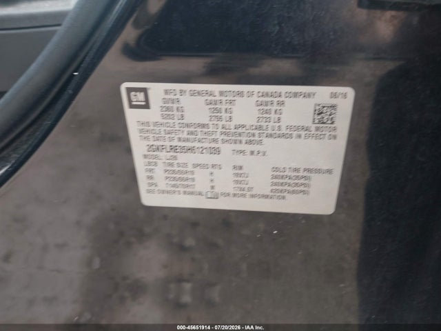 Продаж на аукціоні авто 2017 Gmc Terrain Denali, vin: 2GKFLRE35H6121039, номер лоту: 45651914