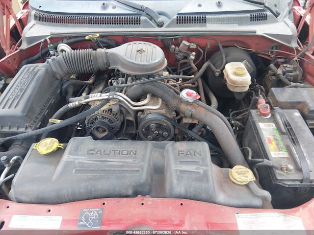 2000 Dodge Dakota Slt/sport მანქანა იყიდება აუქციონზე, vin: 1B7GL22X6YS537497, აუქციონის ნომერი: 45652250