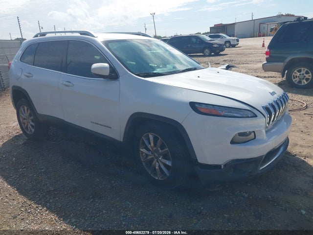2015 Jeep Cherokee Limited მანქანა იყიდება აუქციონზე, vin: 1C4PJMDS6FW640265, აუქციონის ნომერი: 45652279
