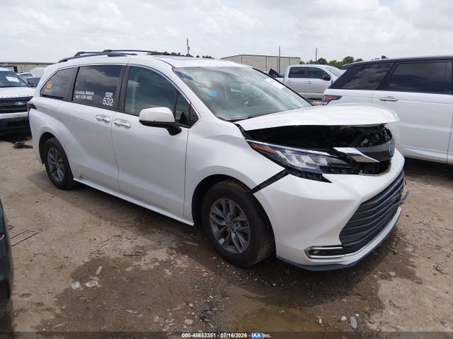 2022 Toyota Sienna Xle მანქანა იყიდება აუქციონზე, vin: 5TDYRKECXNS082489, აუქციონის ნომერი: 45652351