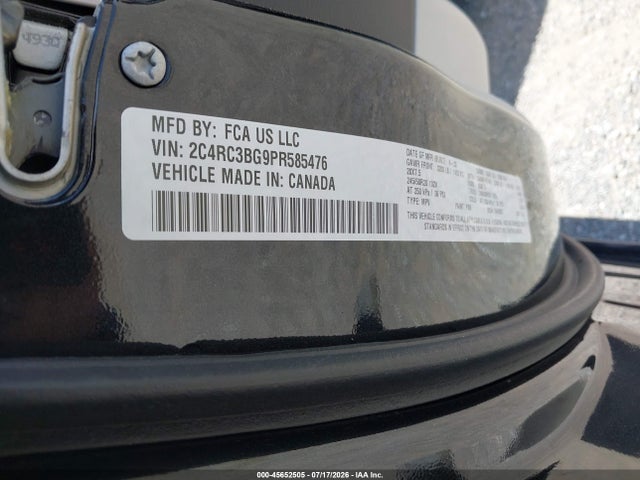 Продаж на аукціоні авто 2023 Chrysler Pacifica Touring L Awd, vin: 2C4RC3BG9PR585476, номер лоту: 45652505
