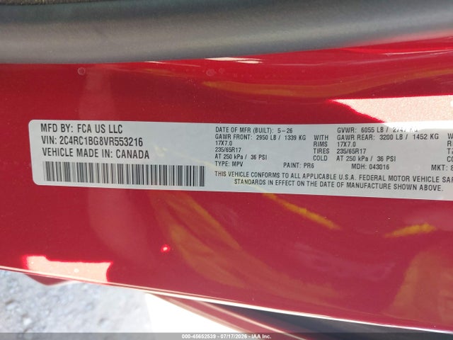 Chrysler Pacifica 2027 2C4RC1BG8VR553216 Image 9
