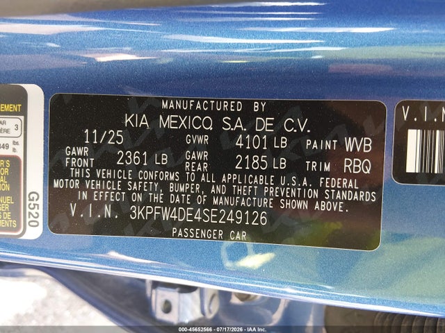 KIA K4 Gt-line 2025 3KPFW4DE4SE249126 Image 9