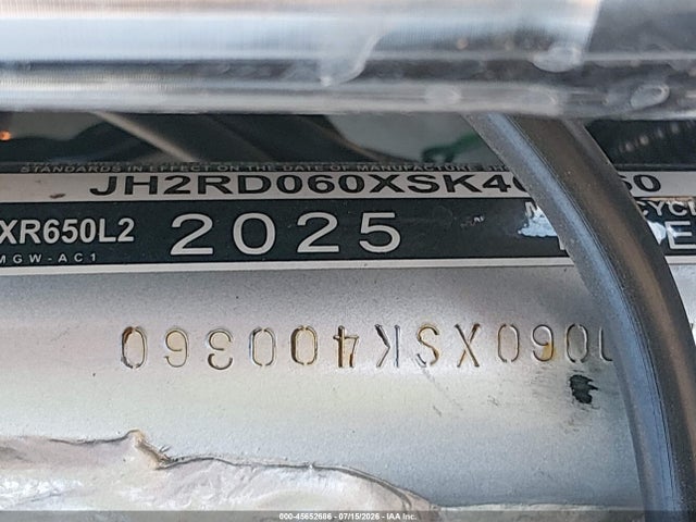 Honda Xr650 L 2025 JH2RD060XSK400360 Image 10