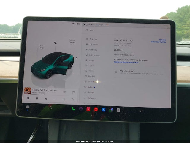 Aukcja sprzedaży 2024 Tesla Model Y Long Range Dual Motor All-wheel Drive, vin: 7SAYGAEE7RF111297, numer aukcji: 45652701
