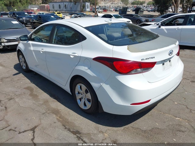 5NPDH4AEXGH733262 Hyundai ELANTRA SE