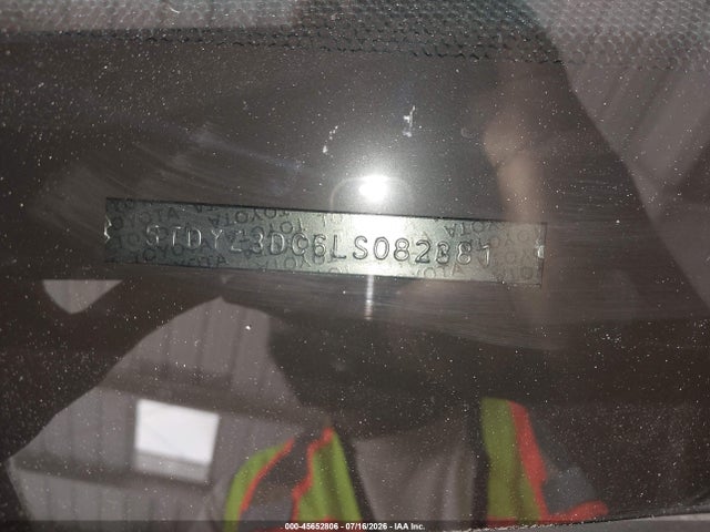 Aukcja sprzedaży 2020 Toyota Sienna Xle, vin: 5TDYZ3DC6LS082381, numer aukcji: 45652806