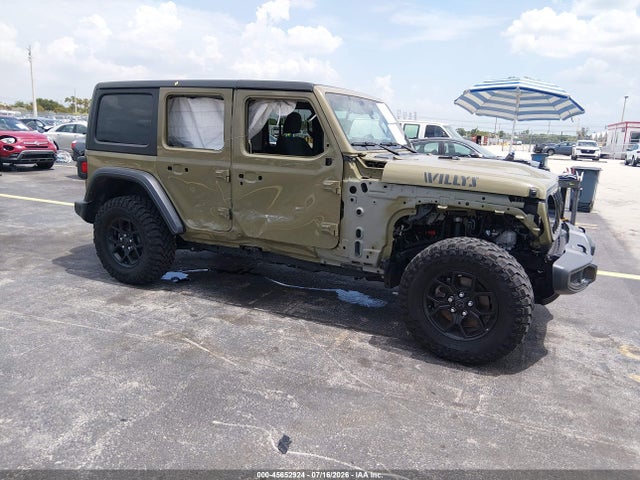 2025 Jeep Wrangler 4-door Willys 4x4 მანქანა იყიდება აუქციონზე, vin: 1C4PJXDN8SW516570, აუქციონის ნომერი: 45652924