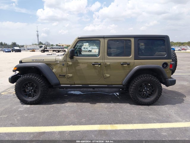 Продажа на аукционе авто 2025 Jeep Wrangler 4-door Willys 4x4, vin: 1C4PJXDN8SW516570, номер лота: 45652924
