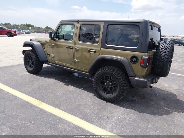 Продажа на аукционе авто 2025 Jeep Wrangler 4-door Willys 4x4, vin: 1C4PJXDN8SW516570, номер лота: 45652924