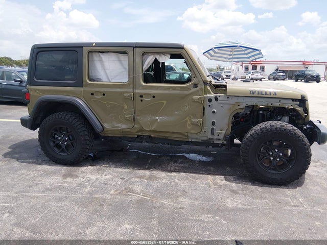 Продажа на аукционе авто 2025 Jeep Wrangler 4-door Willys 4x4, vin: 1C4PJXDN8SW516570, номер лота: 45652924