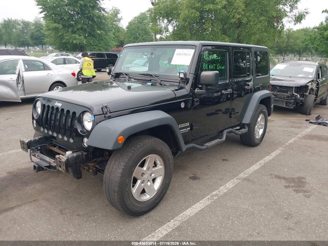 45653014 :رقم المزاد ، 1C4BJWDGXGL144339 vin ، 2016 Jeep Wrangler Unlimited Sport مزاد بيع