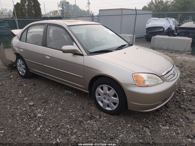 2001 Honda Civic Ex მანქანა იყიდება აუქციონზე, vin: 1HGES267X1L007555, აუქციონის ნომერი: 45653050