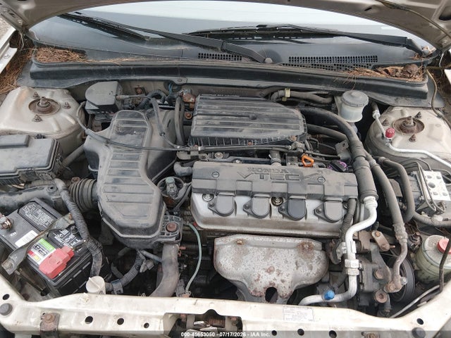 2001 Honda Civic Ex მანქანა იყიდება აუქციონზე, vin: 1HGES267X1L007555, აუქციონის ნომერი: 45653050