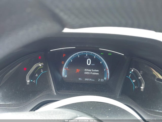 Aukcja sprzedaży 2019 Honda Civic Lx, vin: 2HGFC2F66KH512497, numer aukcji: 45653174