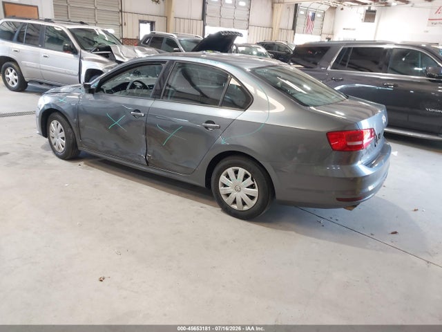 2015 Volkswagen Jetta 2.0l S მანქანა იყიდება აუქციონზე, vin: 3VW2K7AJ1FM402146, აუქციონის ნომერი: 45653181
