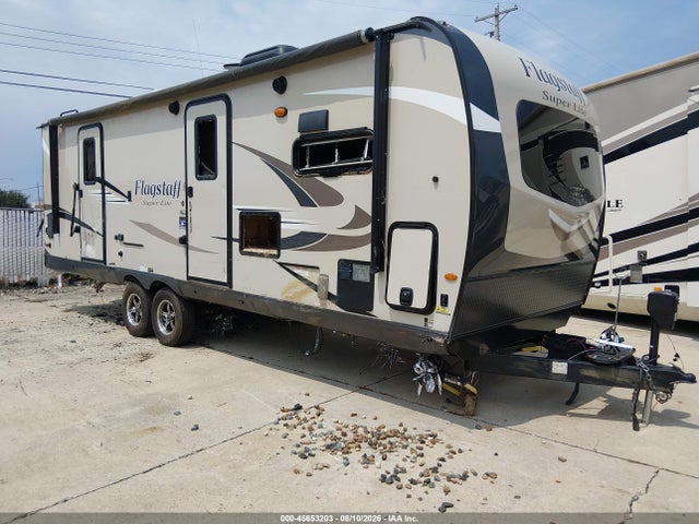 2012 Forest River Flagstaff Super Lite 26fkbs Travel Trailer მანქანა იყიდება აუქციონზე, vin: 4X4TFLB22KZ160918, აუქციონის ნომერი: 45653203