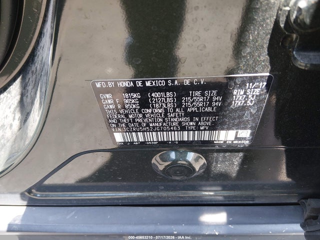Honda HR-V EX 2018 3CZRU5H52JG705463 Image 9