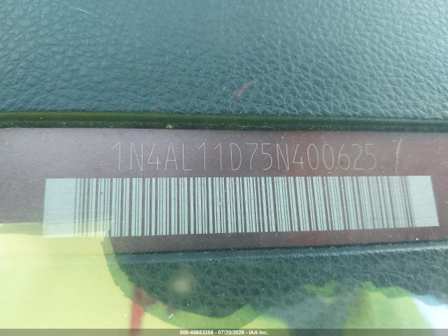 45653256 :رقم المزاد ، 1N4AL11D75N400625 vin ، 2005 Nissan Altima 2.5 S مزاد بيع