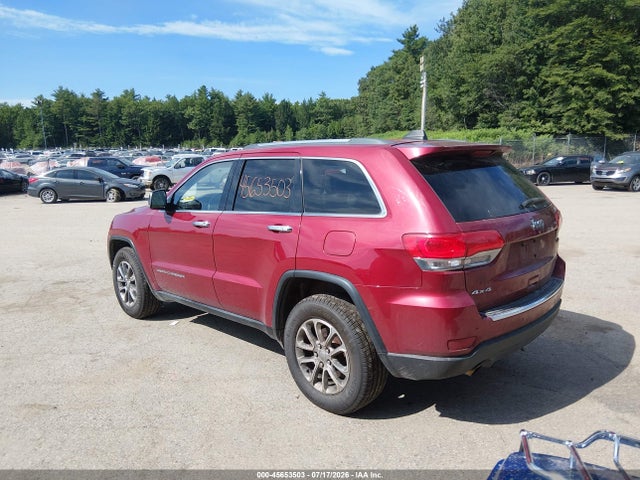 Продаж на аукціоні авто 2014 Jeep Grand Cherokee Limited, vin: 1C4RJFBG1EC462171, номер лоту: 45653503