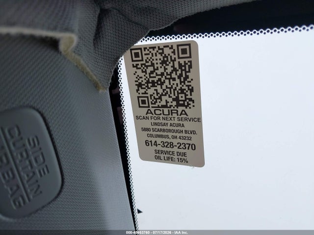 2025 Acura Integra მანქანა იყიდება აუქციონზე, vin: 19UDE4H2XSA016513, აუქციონის ნომერი: 45653760