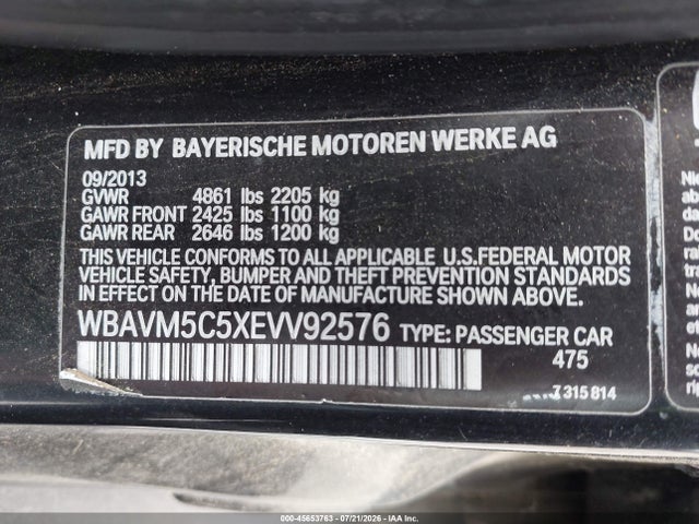 BMW X1 Xdrive35i 2014 WBAVM5C5XEVV92576 Image 9
