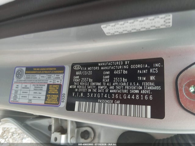KIA Optima Se 2020 5XXGT4L36LG448166 Image 9