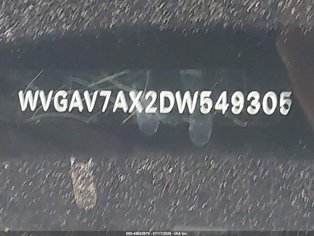 45653979 :رقم المزاد ، WVGAV7AX2DW549305 vin ، 2013 Volkswagen Tiguan Se مزاد بيع