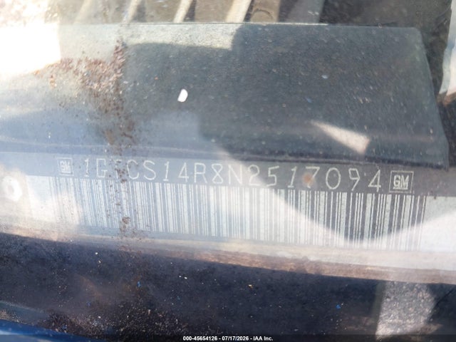 45654126 :رقم المزاد ، 1GTCS14R8N2517094 vin ، 1992 Gmc Sonoma مزاد بيع