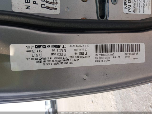 Продаж на аукціоні авто 2014 Dodge Charger Se, vin: 2C3CDXBG7EH107607, номер лоту: 45654205