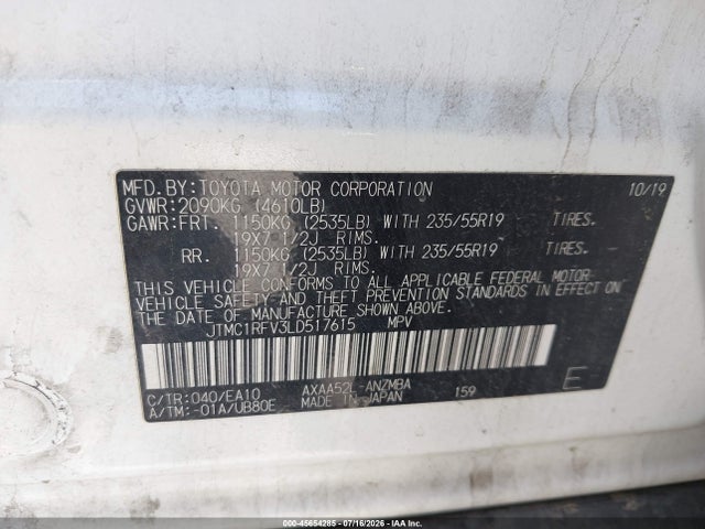 Toyota Rav4 Xle Premium 2020 JTMC1RFV3LD517615 Image 9