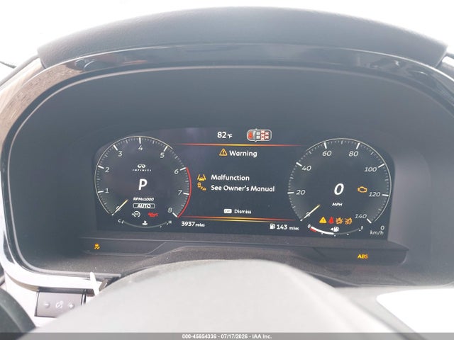 45654336 :رقم المزاد ، 5N1AL1FS2TC352201 vin ، 2026 Infiniti Qx60 Luxe Awd مزاد بيع