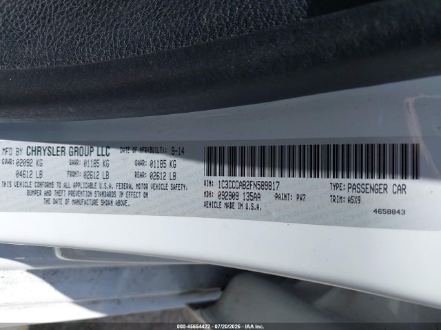 Chrysler 200 Limited 2015 1C3CCCAB2FN589817 Image 9