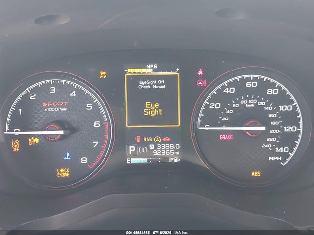 Продаж на аукціоні авто 2021 Subaru Forester Sport, vin: JF2SKARC0MH498330, номер лоту: 45654565
