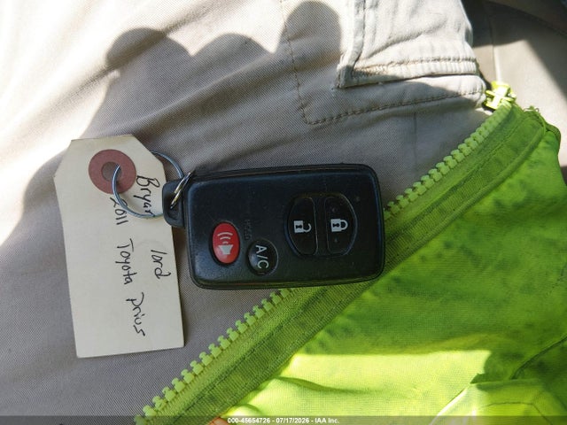 45654726 :رقم المزاد ، JTDKN3DU1B1402583 vin ، 2011 Toyota Prius Four مزاد بيع