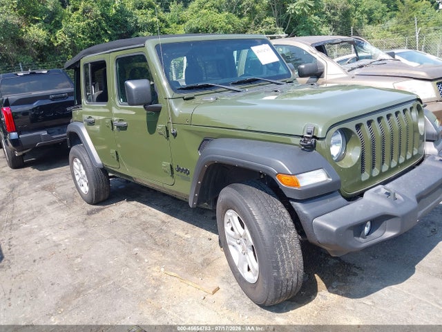 Auction sale of the 2021 Jeep Wrangler Unlimited Sport S 4x4, vin: 1C4HJXDG4MW754781, lot number: 45654783