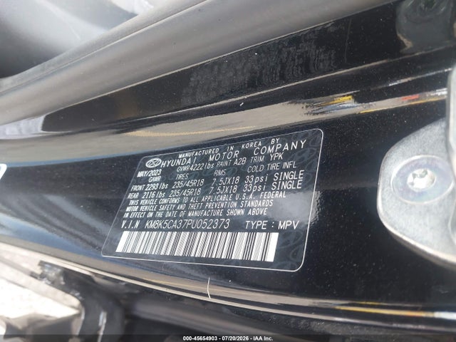 KM8K5CA37PU052373 Hyundai Kona Limited
