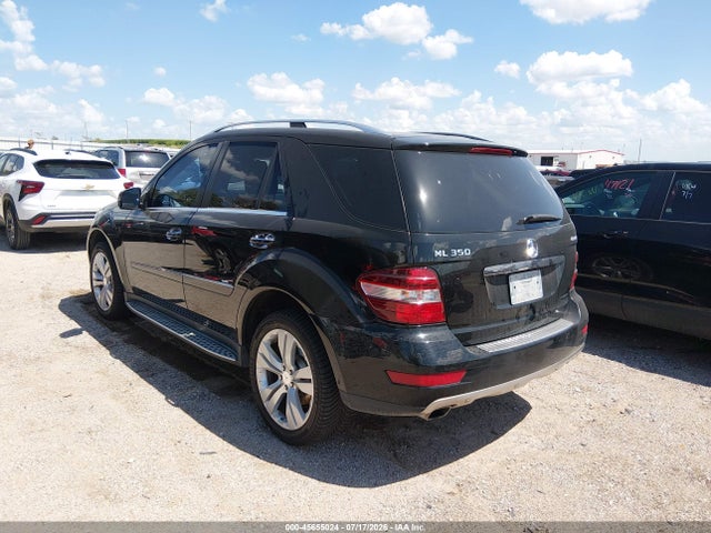 Продаж на аукціоні авто 2011 Mercedes-benz Ml 350 4matic, vin: 4JGBB8GBXBA709276, номер лоту: 45655024