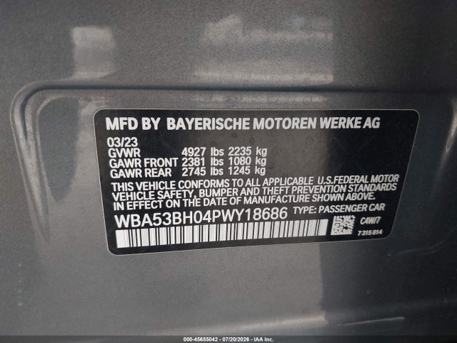 BMW 530 I 2023 WBA53BH04PWY18686 Image 9
