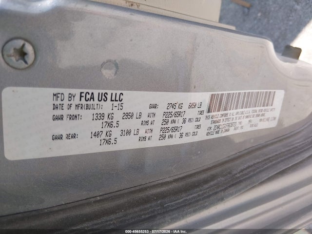 Aukcja sprzedaży 2015 Chrysler Town & Country Touring-l, vin: 2C4RC1CG1FR638723, numer aukcji: 45655253