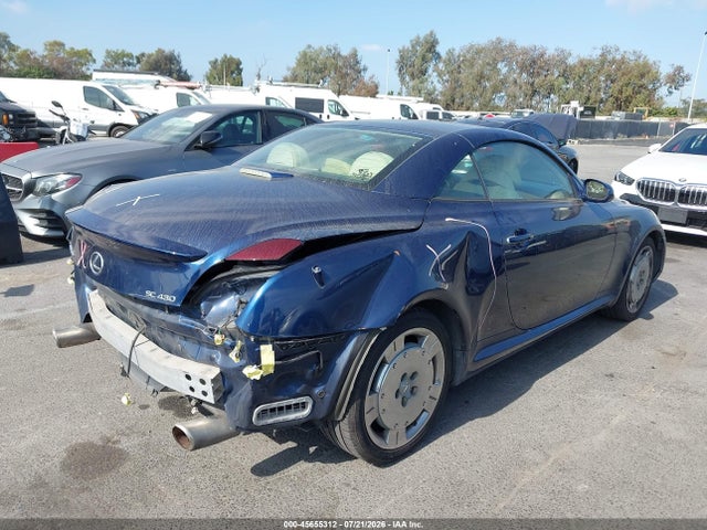 45655312 :رقم المزاد ، JTHFN48Y230040547 vin ، 2003 Lexus Sc 430 مزاد بيع