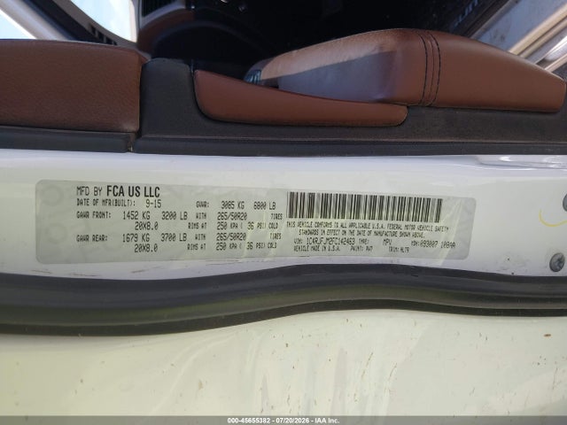 Jeep Grand Cherokee Summit 2015 1C4RJFJM2FC142463 Image 9