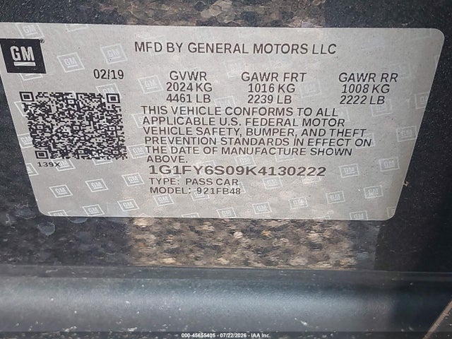 Chevrolet BOLT EV LT 2019 1G1FY6S09K4130222 Image 9