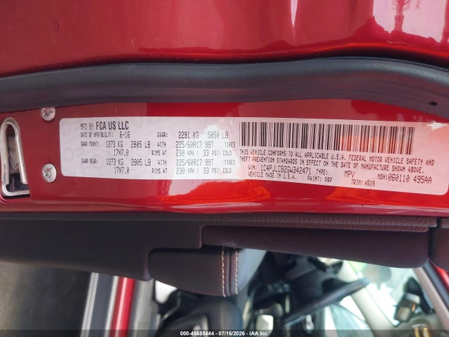 1C4PJLCB2GW342471 Jeep Cherokee Latitude